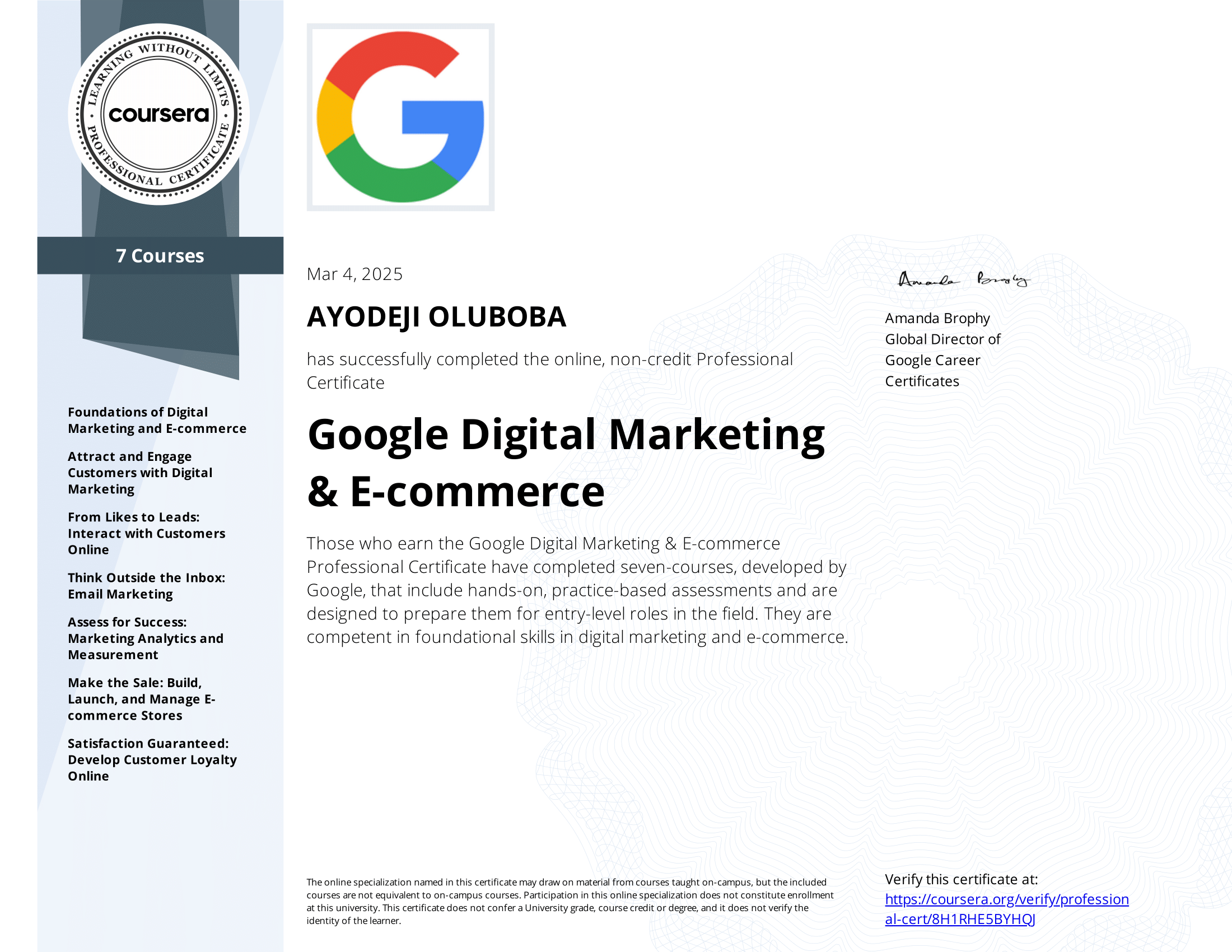 oluboba digital marketing coursera certificate (1) 1