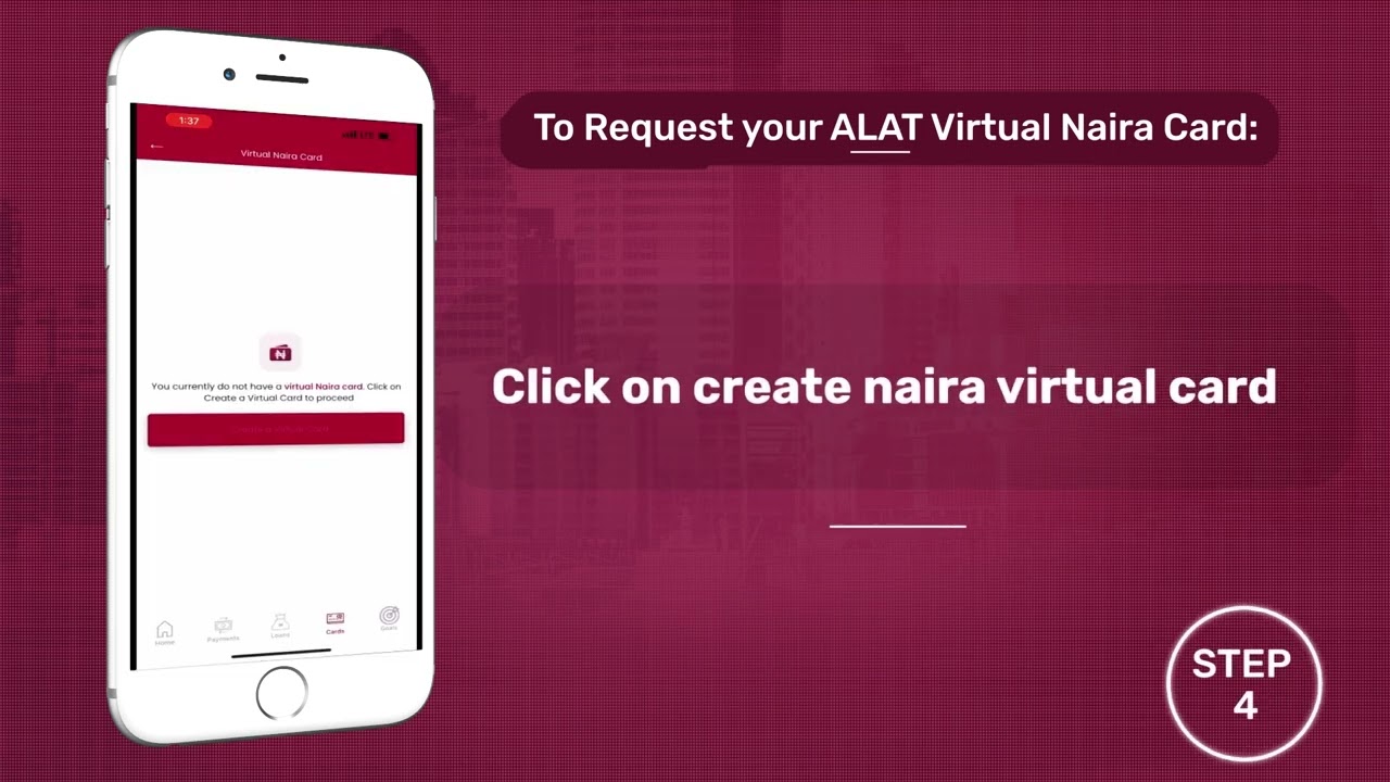 How to Get and Activate a Naira Virtual Card on ALAT